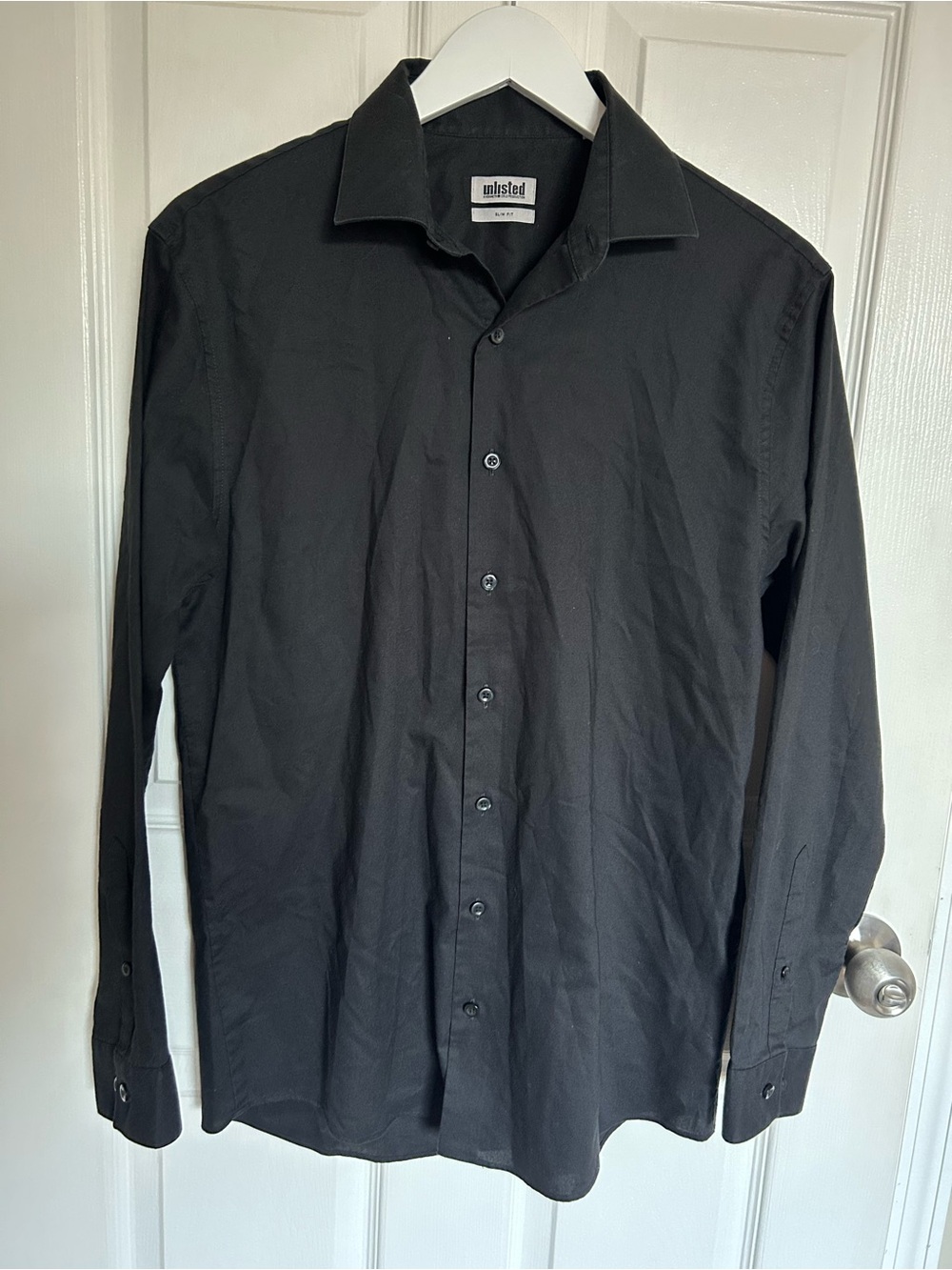 Unlisted by Kenneth Cole Black Long Sleeve Button-Down Shirt